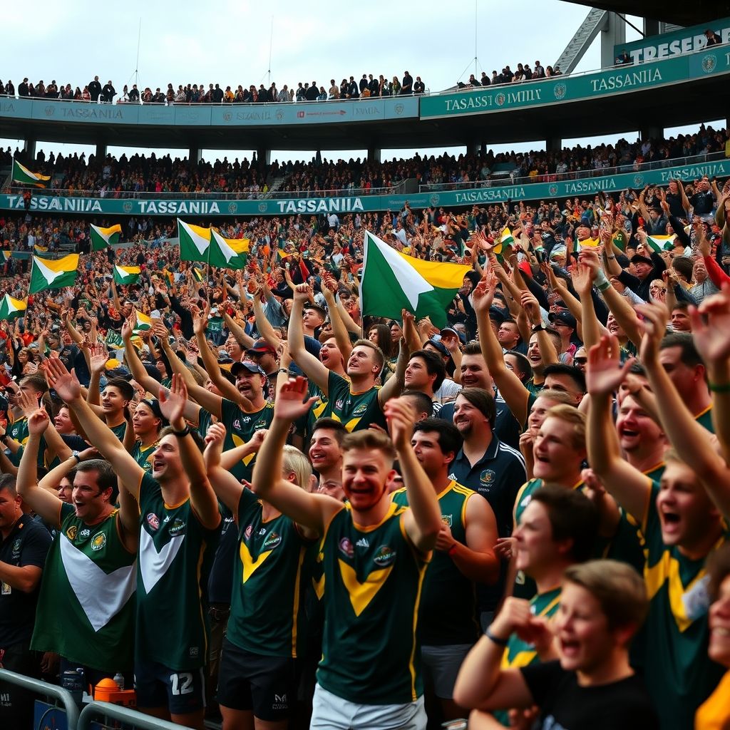 半岛体育app下载-塔斯马尼亚联球迷现场助威，球队斗志昂扬